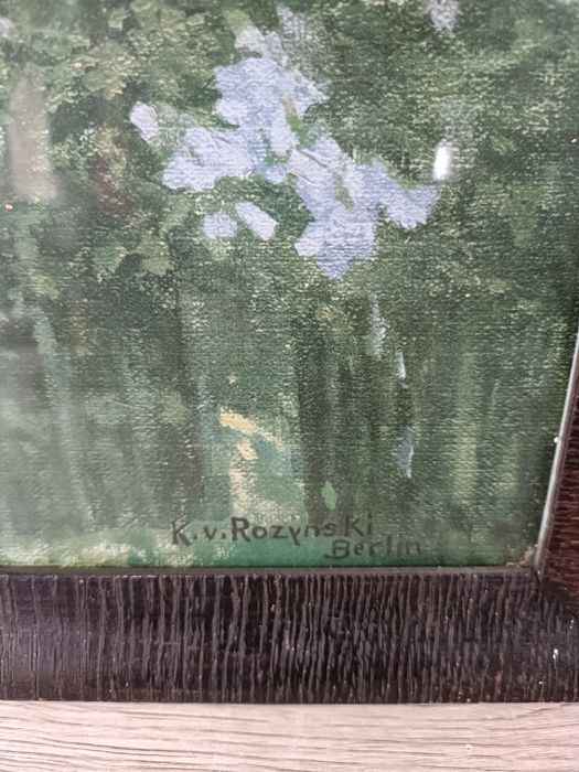 Obraz K.V Rozyński. Przedwojenna oprawa B.Wenzel