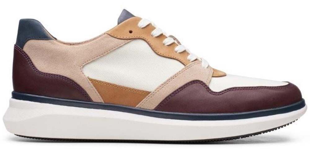 Półbuty męskie Clarks Un Globe Run brązowe skórzane 42,5