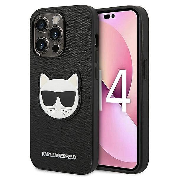 Etui Karl Lagerfeld Saffiano Choupette Head Patch na iPhone 14 Pro Max