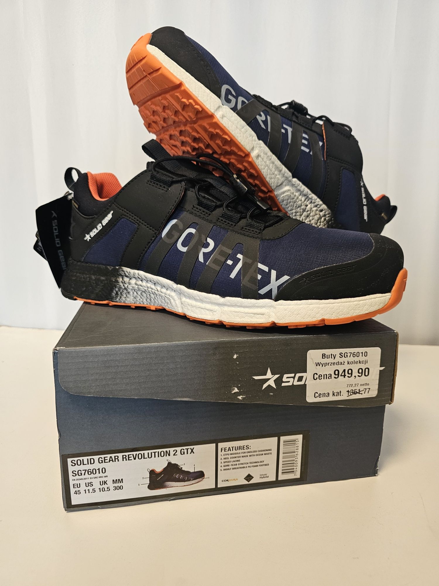 Buty robocze Solid Gear Revolution 2 GTX S3  r.42 i 44,45
