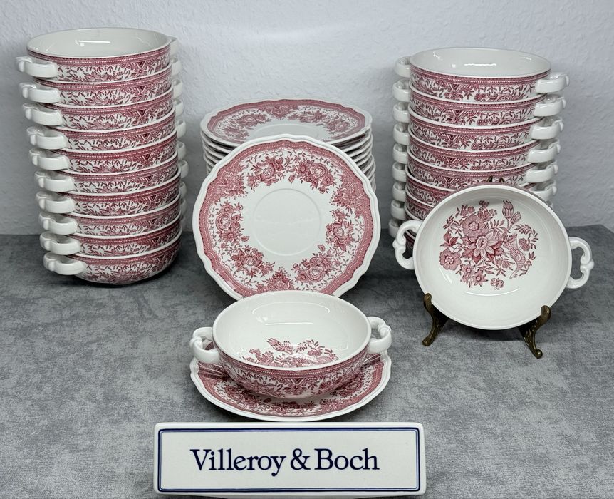 Фарфоровая супница бульоница Villeroy Boch серия Fasan GDR Германия