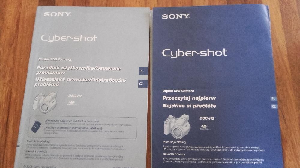 Sony Cybershot DSC H2 Super zoom z instrukcją obsługi i kartą pamięci