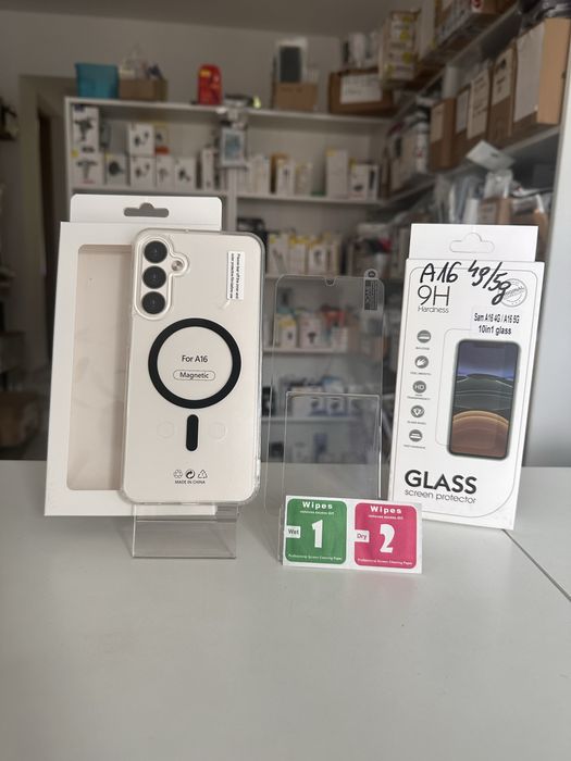 Etui MagSafe + SZKŁO do SAMSUNG GALAXY A16 4G / 5G