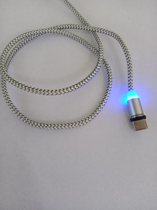 Магнитный мощный 3А USB кабель 1 метр microUSB Type-C Lightning