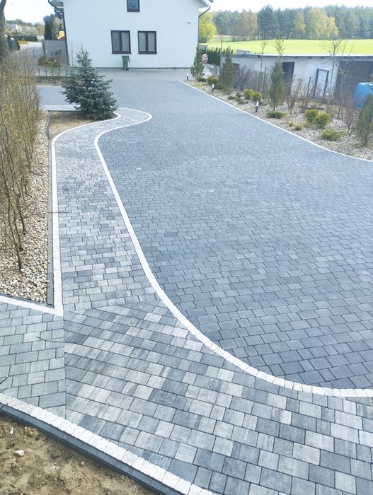 usługi brukarrskie , układanie kostki brukowej