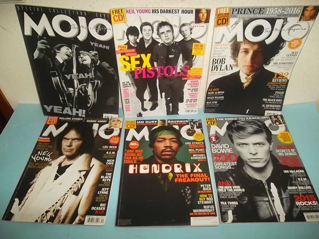10 Revistas "MOJO" Bob Dylan, Sex Pistols, Lou Reed, REM, Bowie...