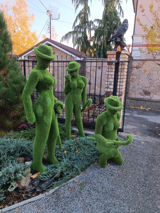 Садова скульптура, топіарій дизайн ландшафту