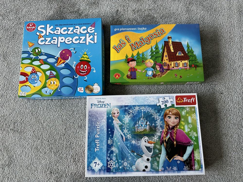 Zestaw gier i puzzle 4szt