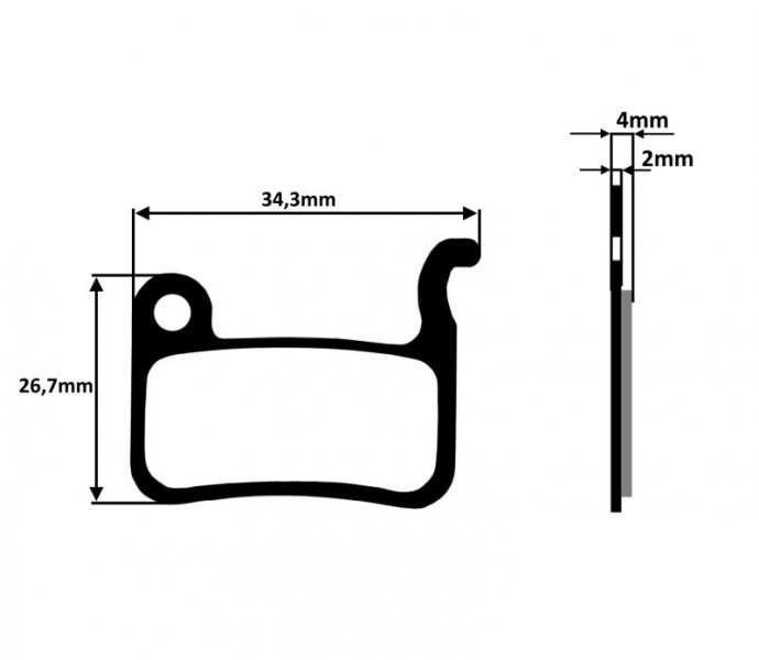 Klocki półmetaliczne R Shimano LX XT XTR BR DEORE FORDON Bydgoszcz