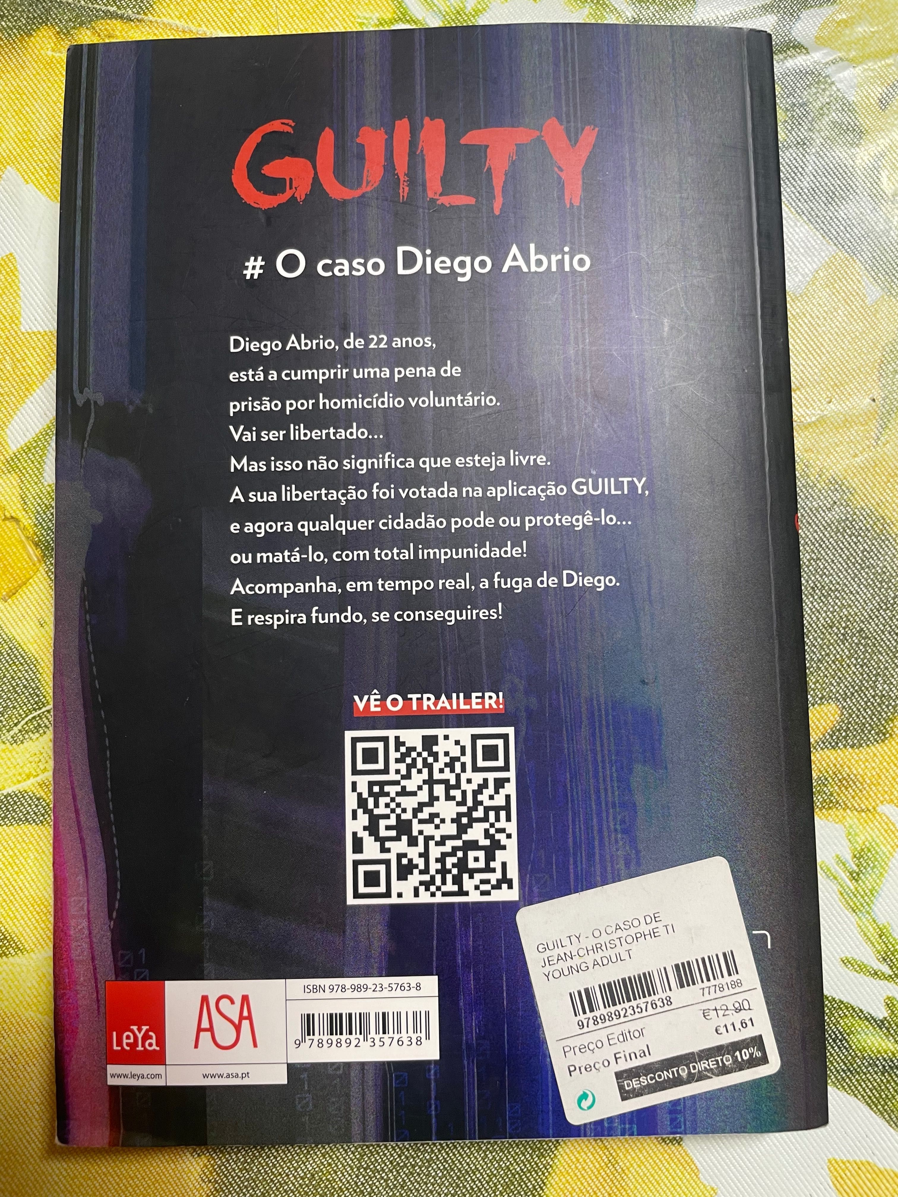 Livro Guilty - O caso de Diego Abrio