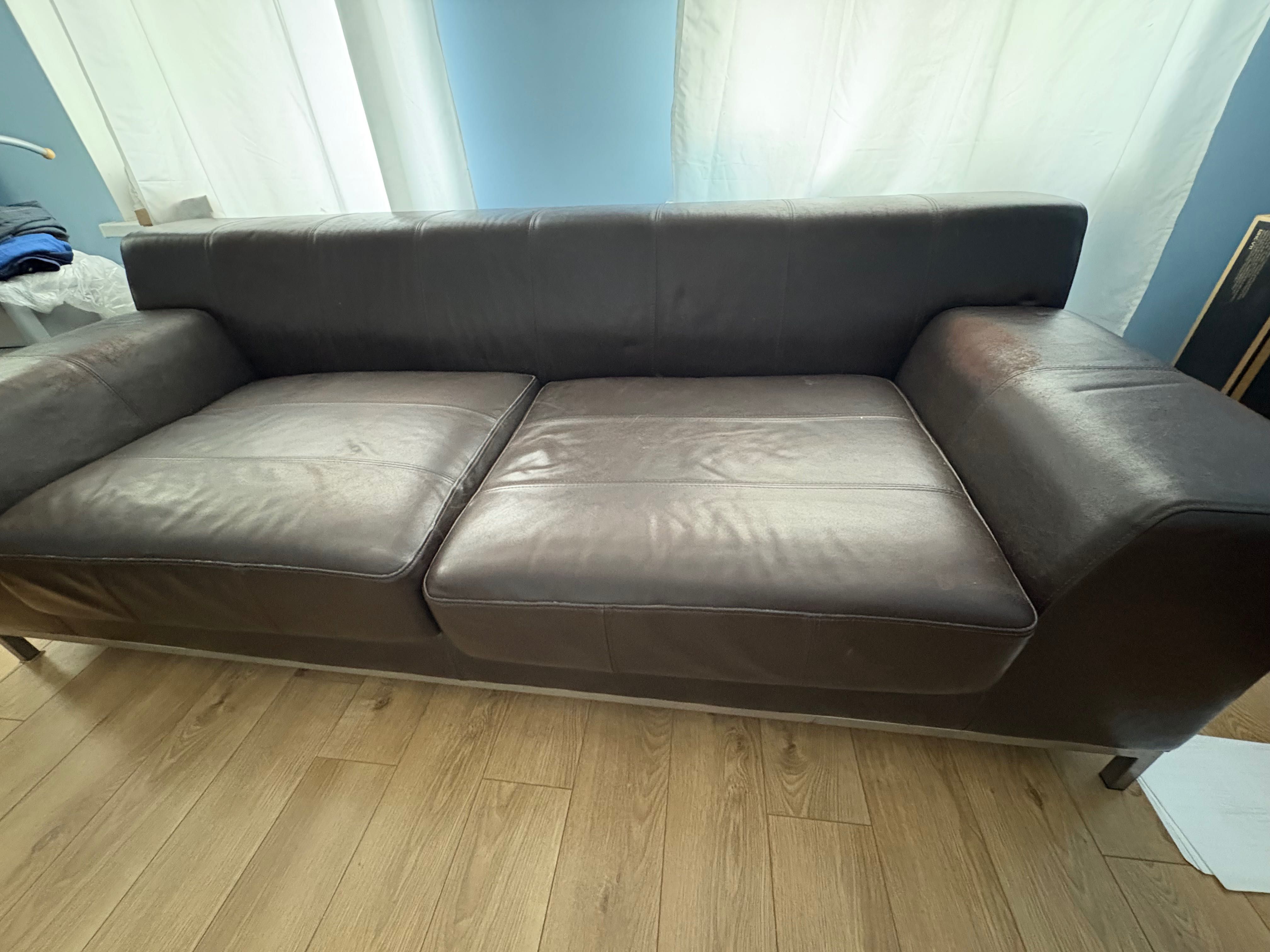Sofa Ikea 2,2x0,8 skorzana