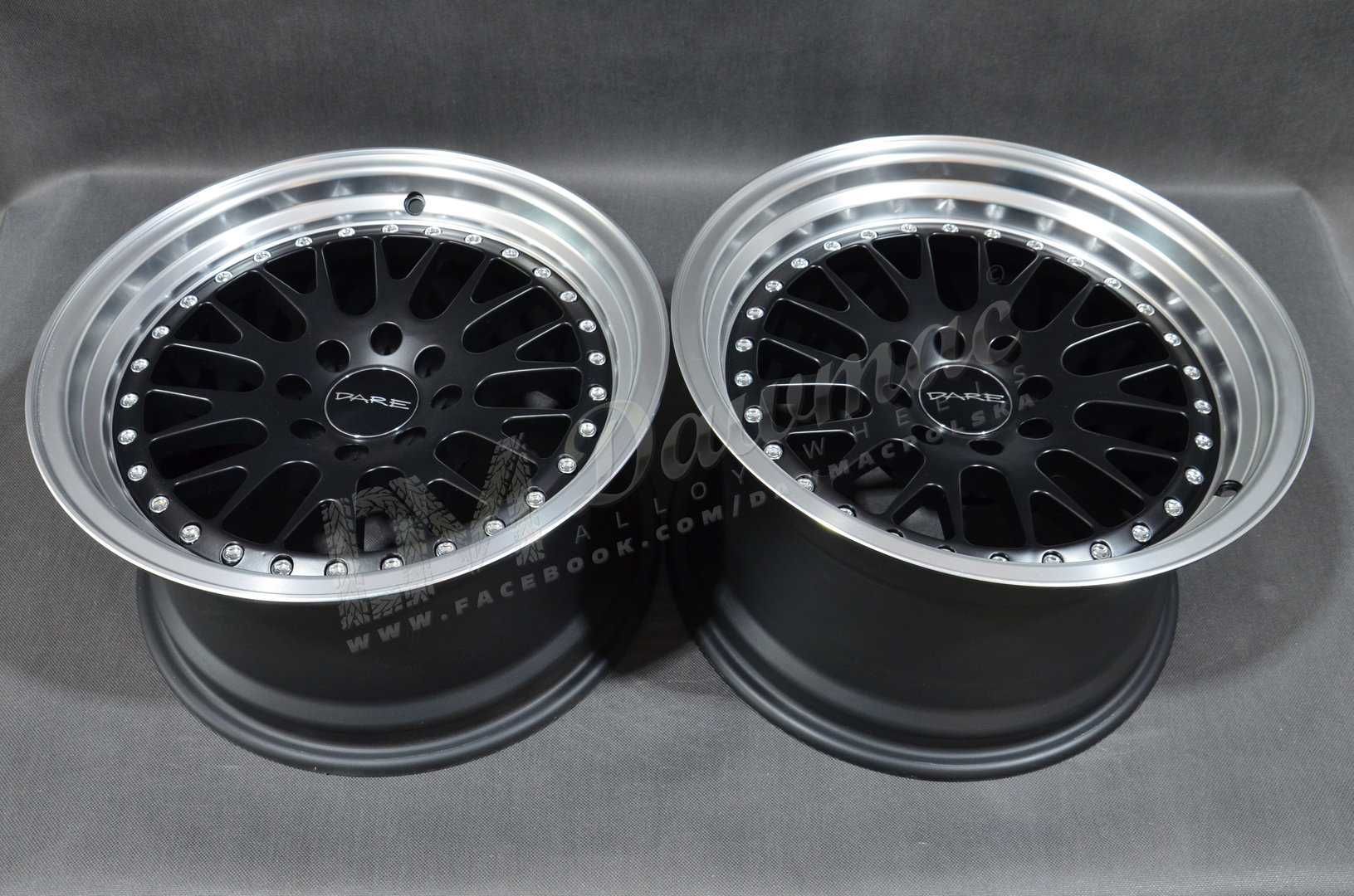 Felgi DARE Ind-27 15" 8J + 9J ET20 4x100 / 4x108 Matt Black