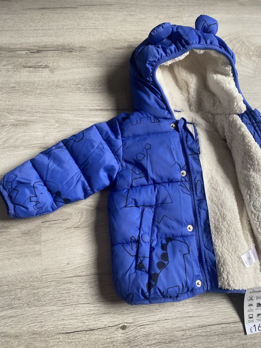 зимова куртка з екоовчини на хлопчика 80-86     92-98