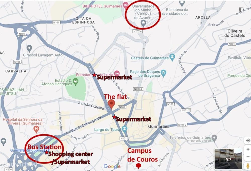 Quarto - localizado em Guimaraes