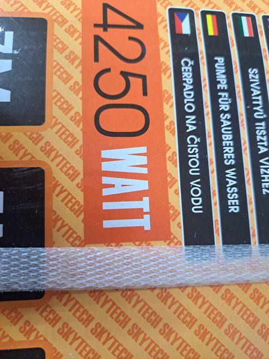 Pompa do  szamba 3950w  wody brudnej i szamba z rozdrabniaczem + wąż