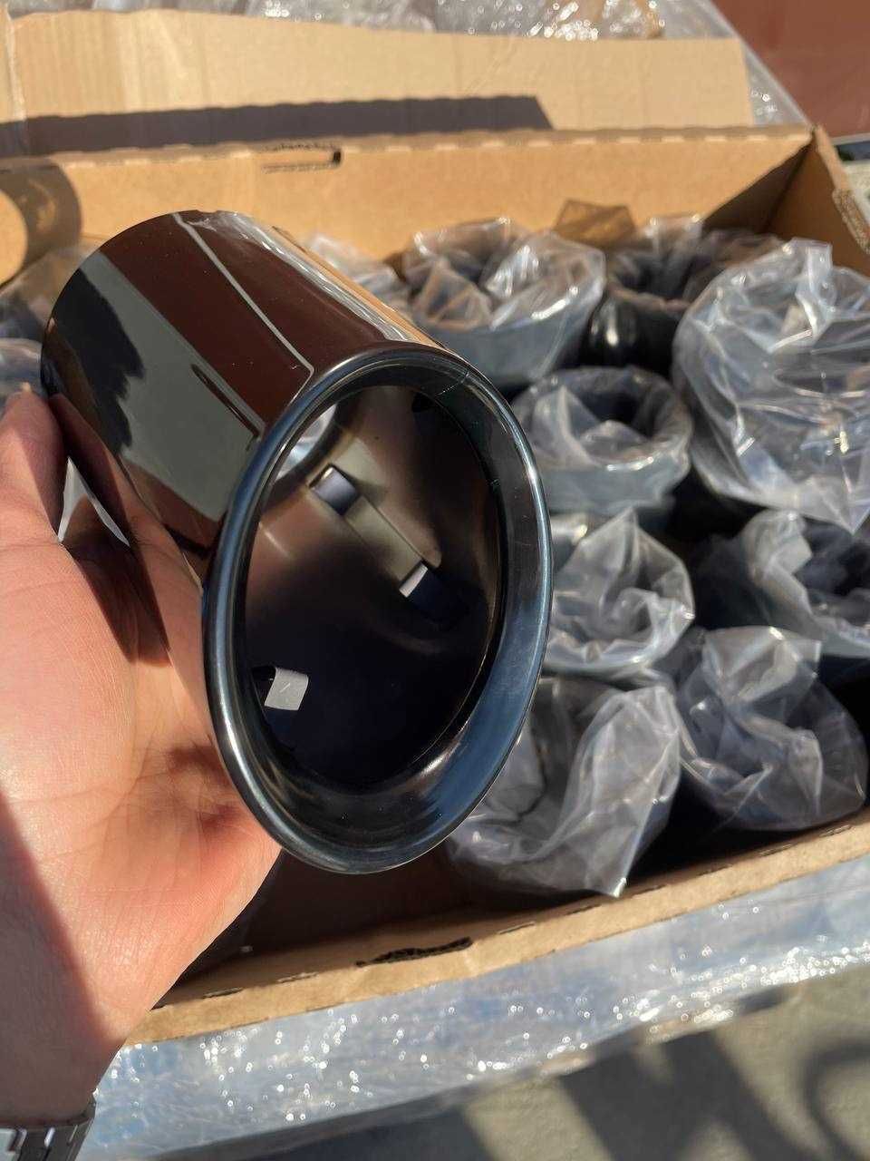 Osłona końcówki rury, czarny chrom Orygin BMW G42, G20, G21, G22, G23,
