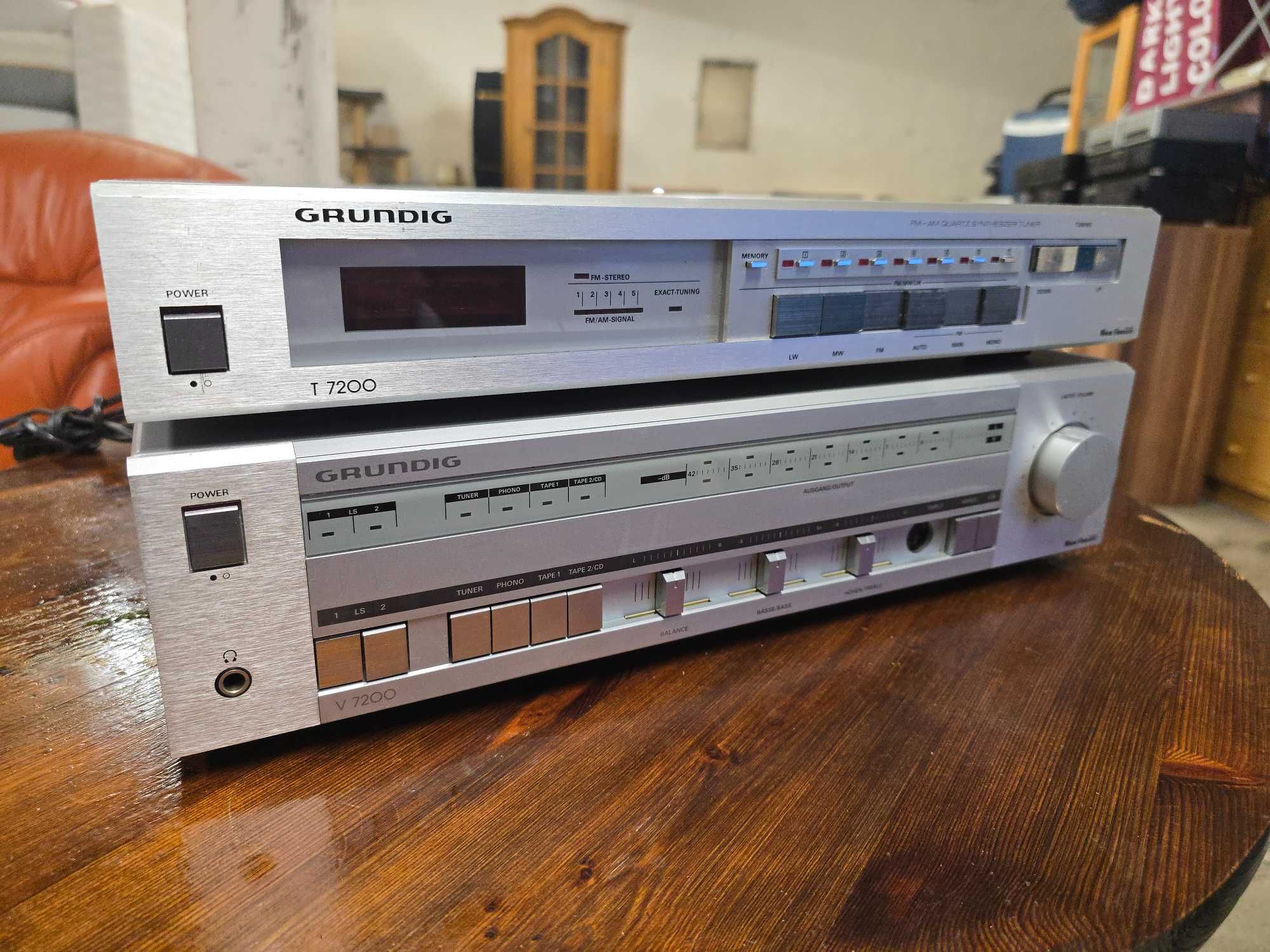 Wzmacniacz + Tuner GRUNDIG V 7200 T 7200 Vintage