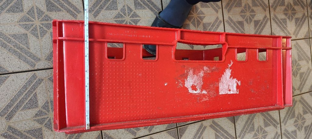 Skrzynki plastikowe*euro2*czerwone pojemniki*mięso-pieczywo*