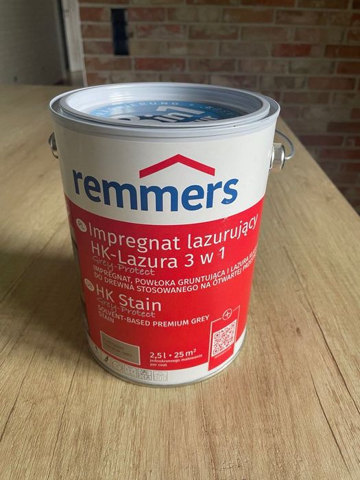 Impregnat lazurujący HK- Lazur 3w 1 Remmers - kolor platinum Grey