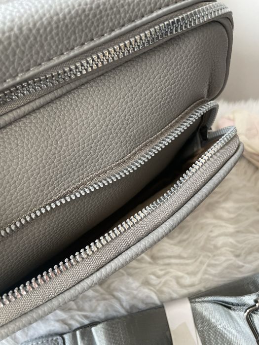 Nowa szara 3-komorowa listonoszka