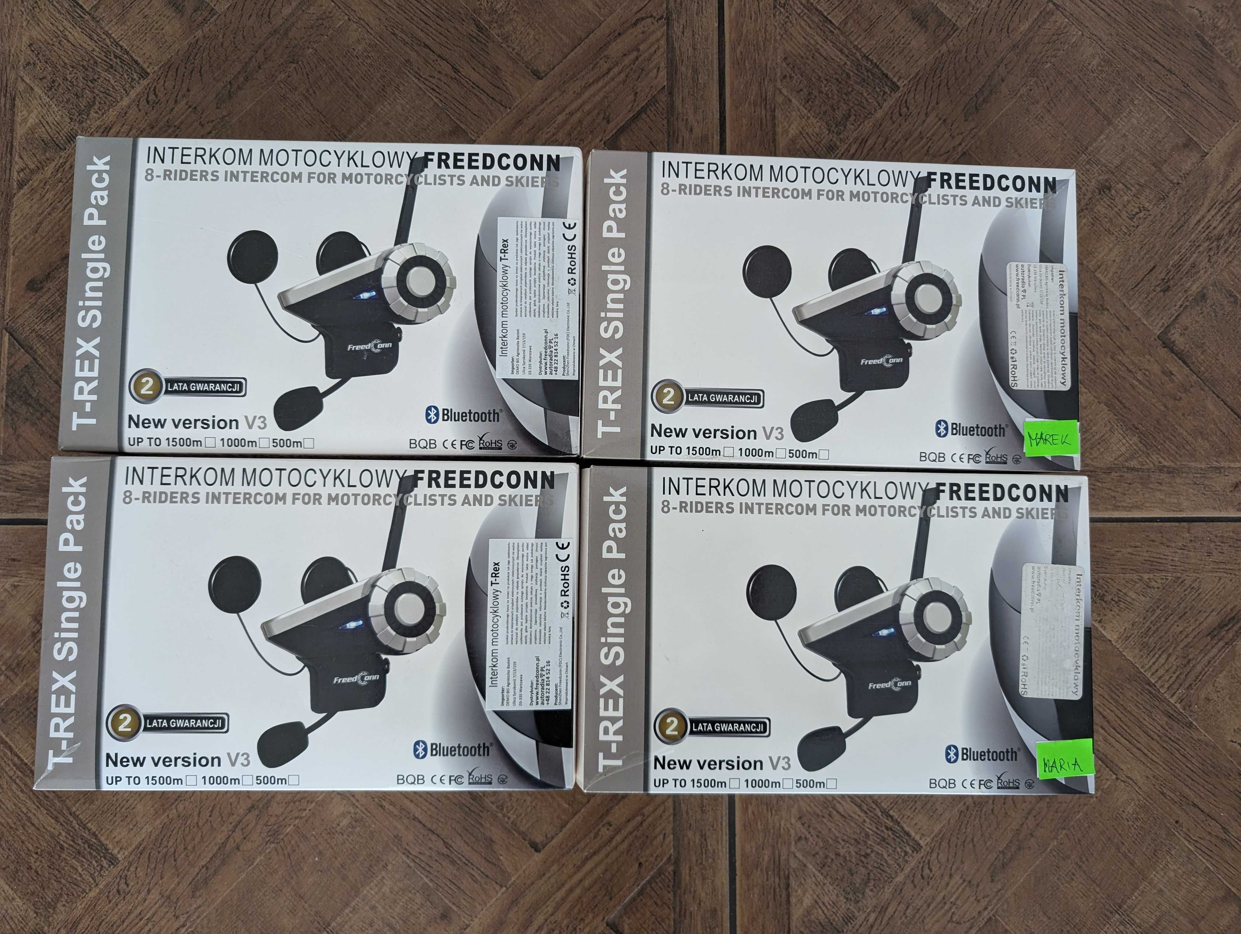 4x Interkom motocyklowy T-REX