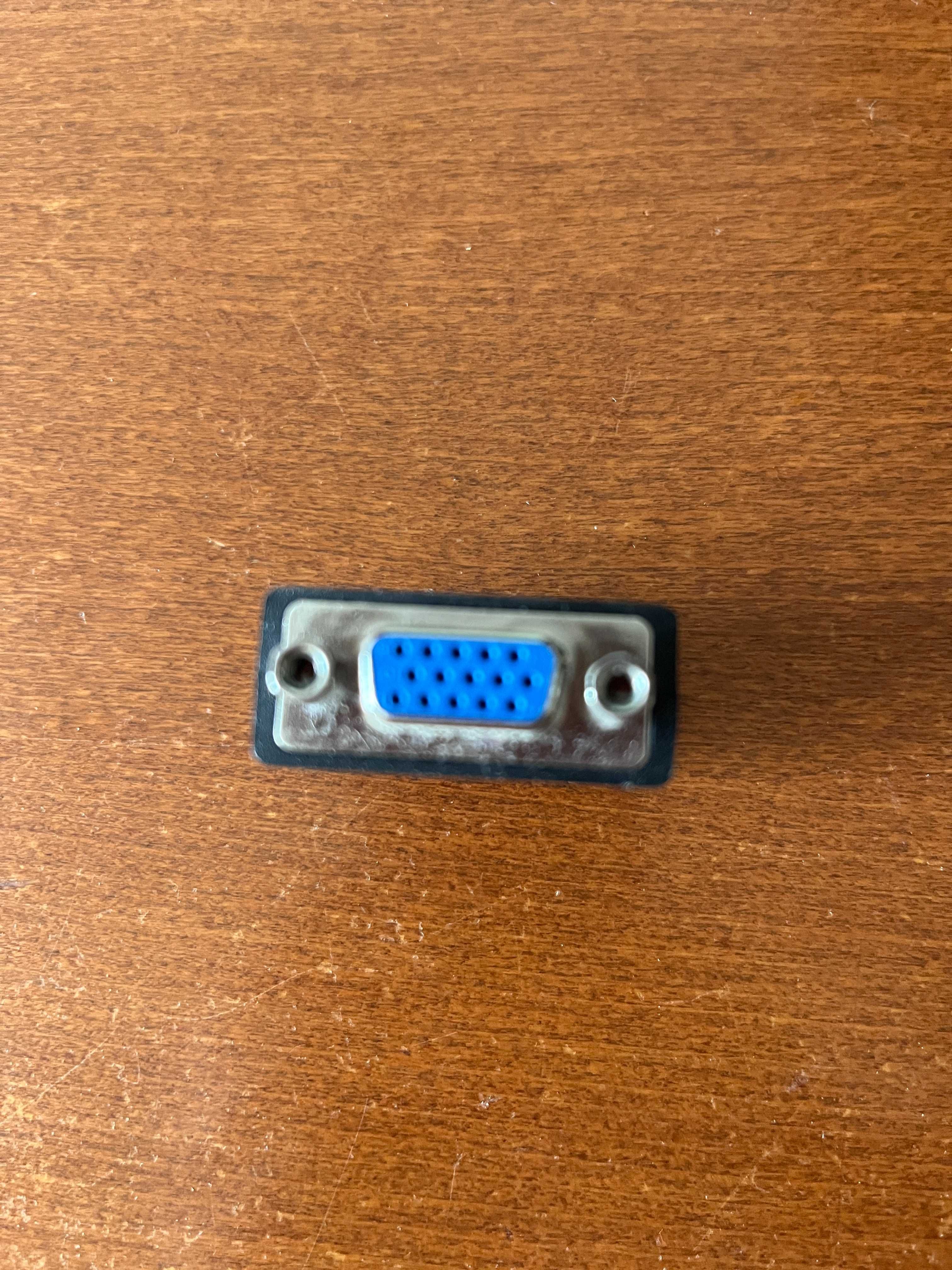Adaptador DVI > VGA Fêmea - Preto