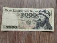 Banknot PRL 2000 złotych seria BS
