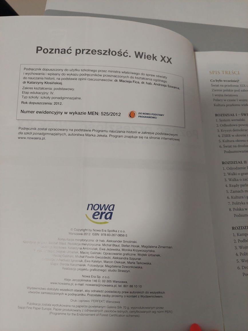 Poznać przyszłość . Wiek XX podręcznik do historii