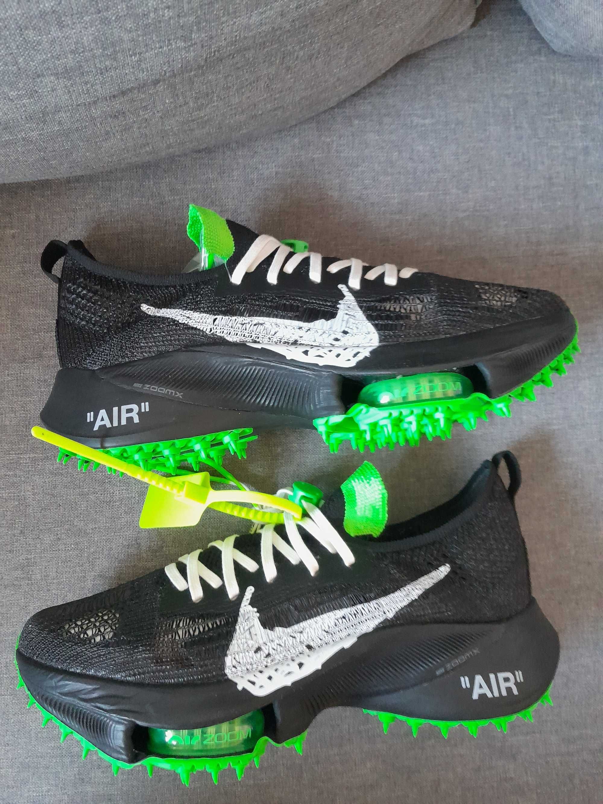 Nike Air Zoom Tempo Next% Flyknit Off-White Black Scream Green