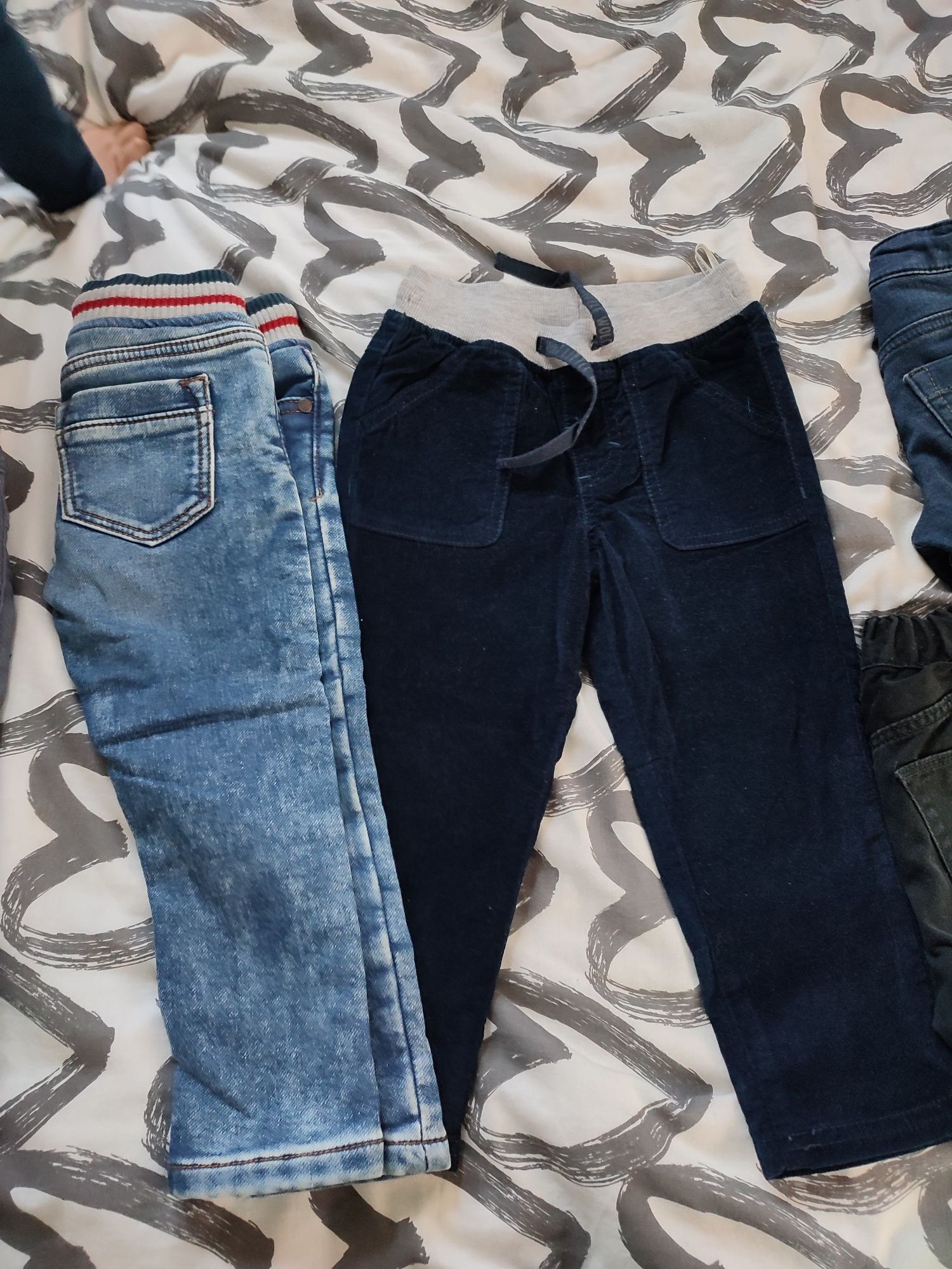 5 par spodni, jeansy, dla chłopca, 98, 2/3 lata, h&m, Original marines