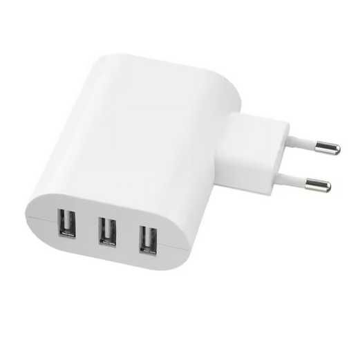 Ładowarka USB IKEA Smahagel 3 porty biała | WIĘKSZA ILOŚĆ