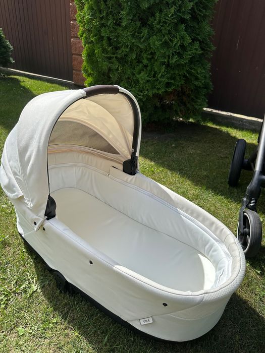Cybex Balios S Lux Seashell Beige, автокрісло Cybex Cloud T pink peach