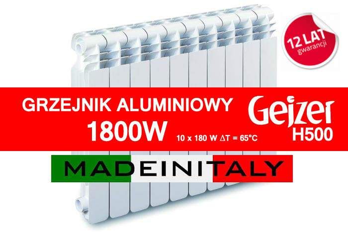 Grzejnik aluminiowy GEJZER 500 produkcja: Włochy