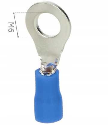Końcówka kablowa miedziana oczkowa 2.5mm M6 ERKO