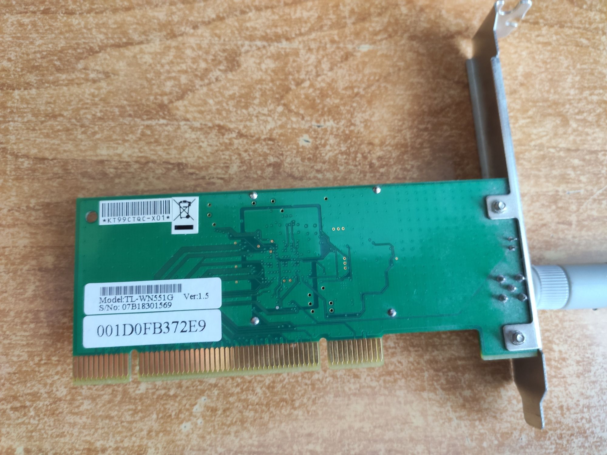 Karta sieciowa WiFi TP-Link TL-WN551G 2,4Ghz 802.11g/b na PCI z anteną