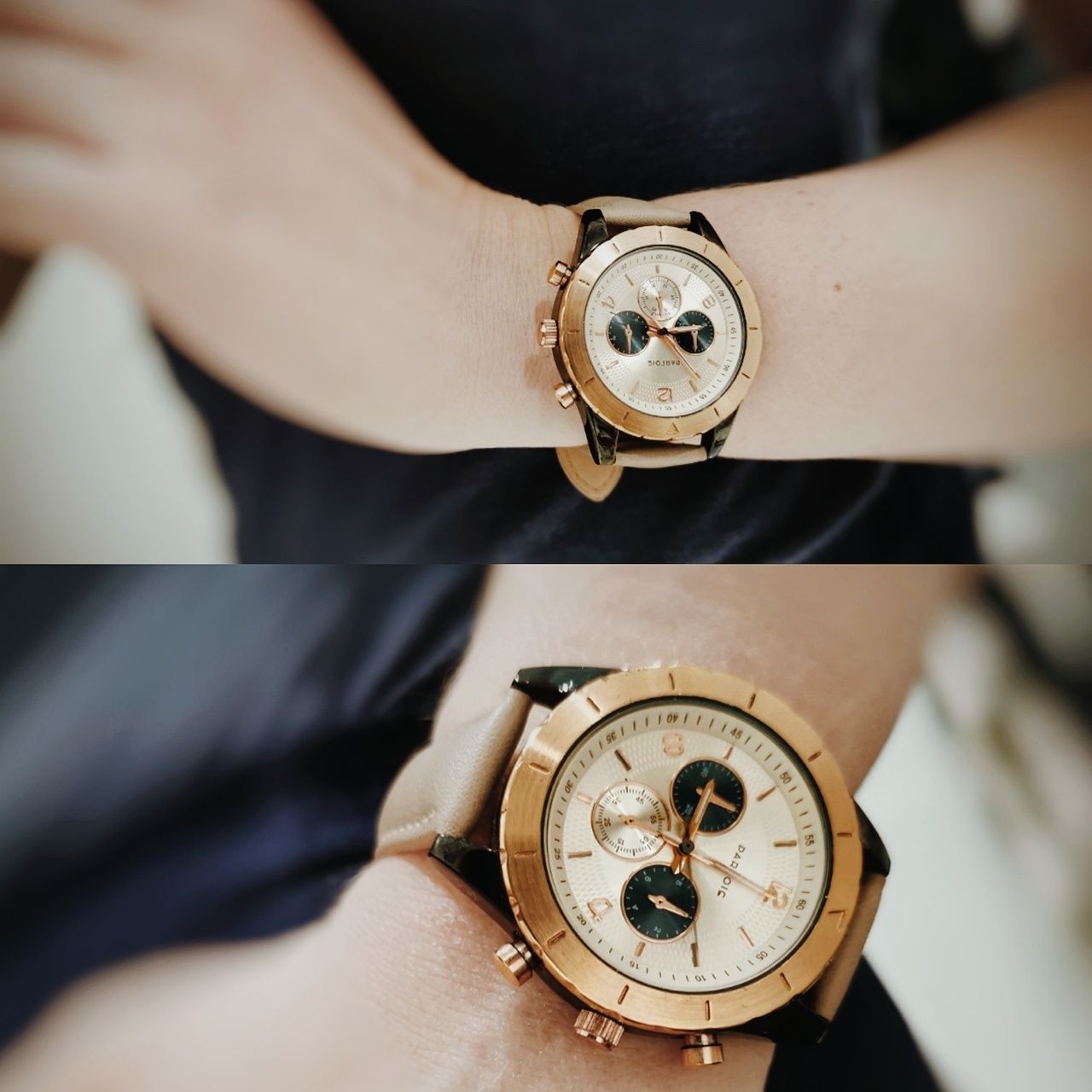 Zegarek PARFOIS nude beige