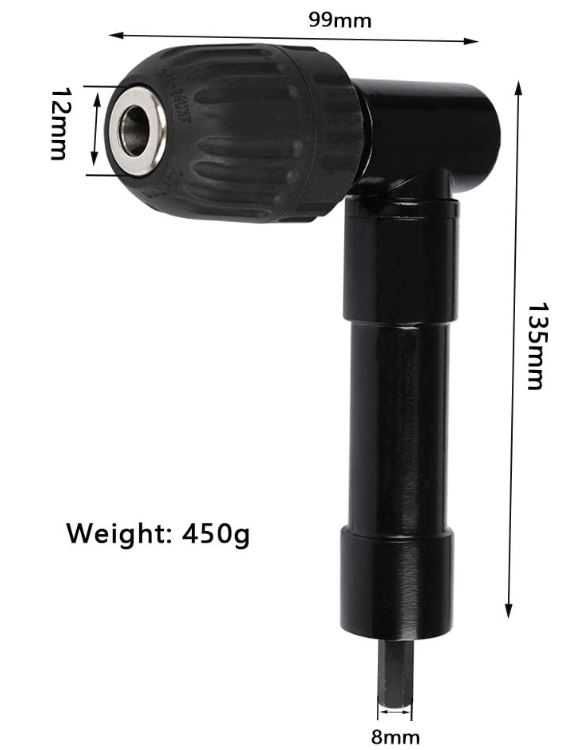 Adapter kątowy do wkrętarki 0.8-10mm TIMESETL