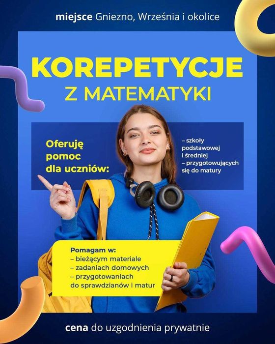 Korepetycje z matematyki z dojazdem – Gniezno i okolice