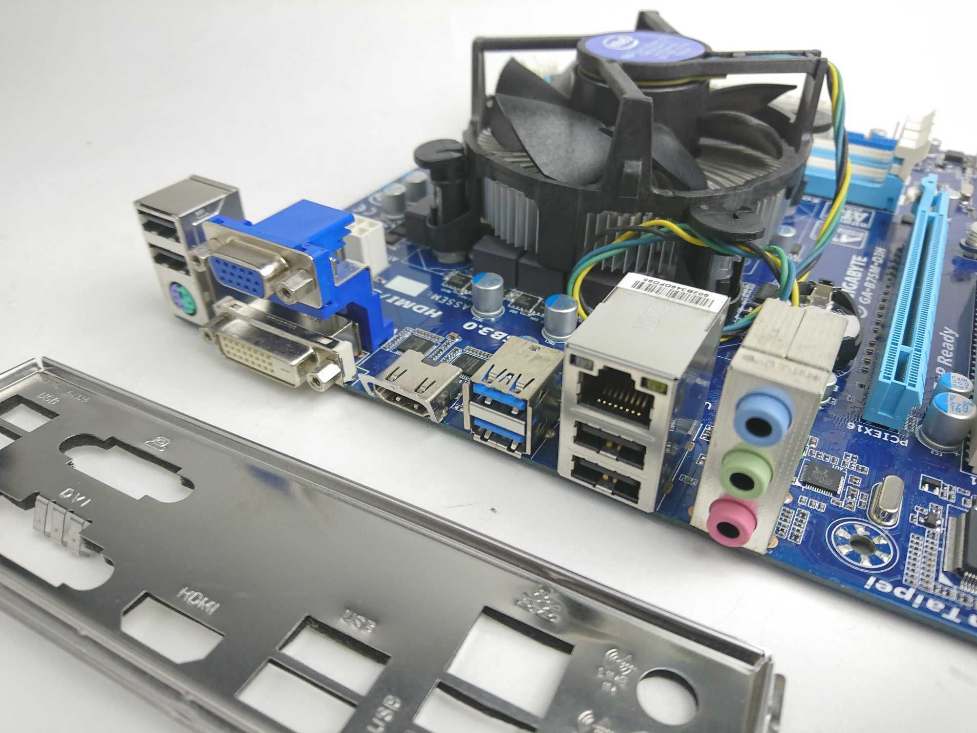 Комплект Gigabyte GA-B75M-D3H (HDMI)+ i5-3340(4ядра)+ Intel FAN, 1155s
