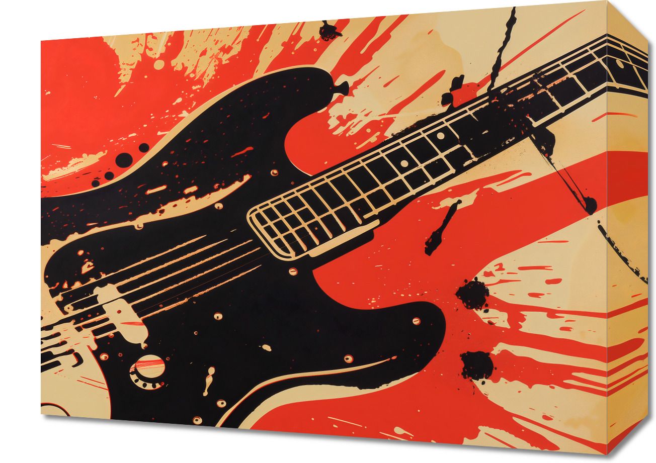 Obraz 40x30cm Gitara Elektryczna