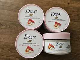 4 X Dove Exfoliating Body Scrub Pomegranate Seeds&Shea Butter Peeling