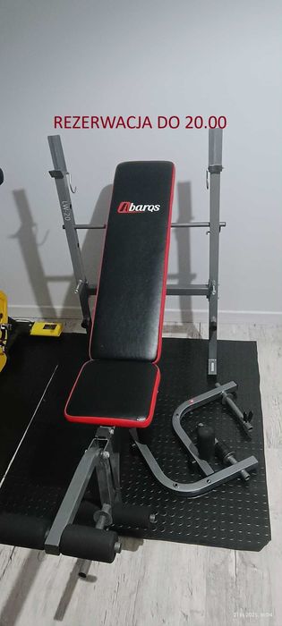 Ławeczka/ławka pod sztangę + rozpiętki