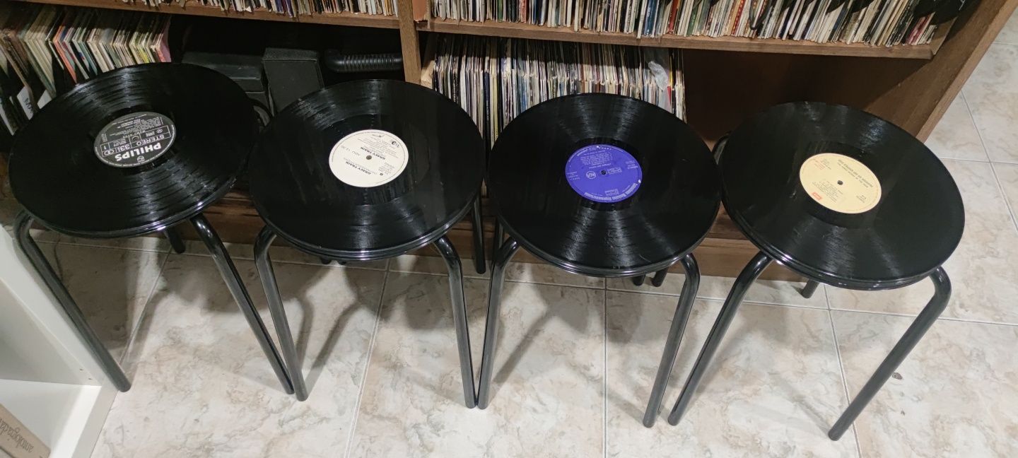 Banco em disco vinil