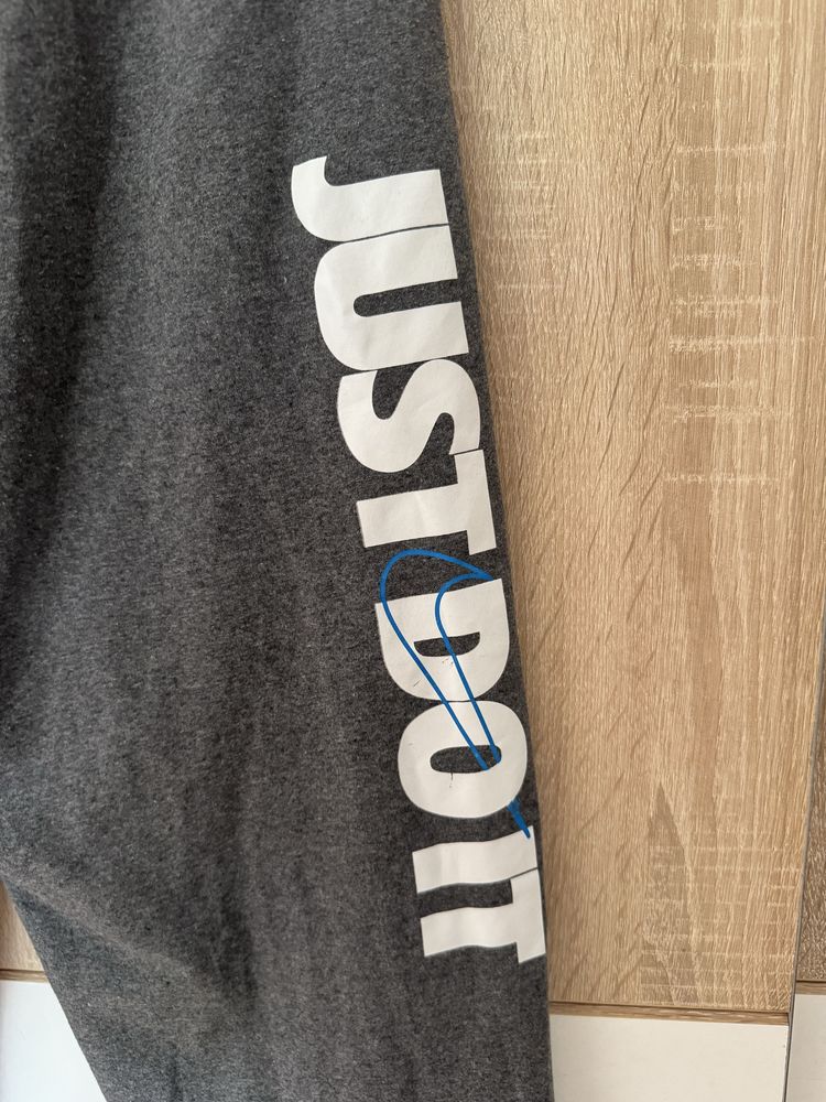 Dresy Nike XL logowane Spodnie Dresowe just do it szare Plus Size