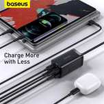 Ładowarka sieciowa Baseus GaN3 Pro 2x USB-C 2x USB 65W + kabel USB-C
5
