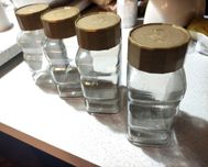 15 Frascos de Vidro 400 ml com tampa de plástico