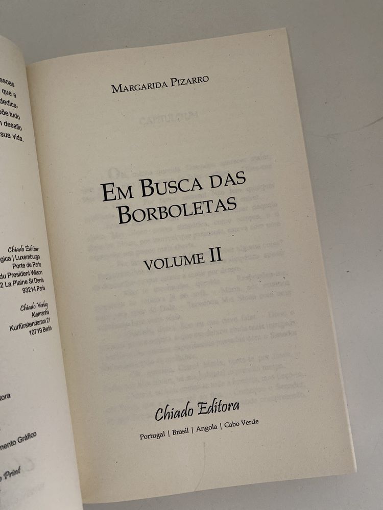 Margarida Pizarro -Em busca das Borboletas - 2 Volumes