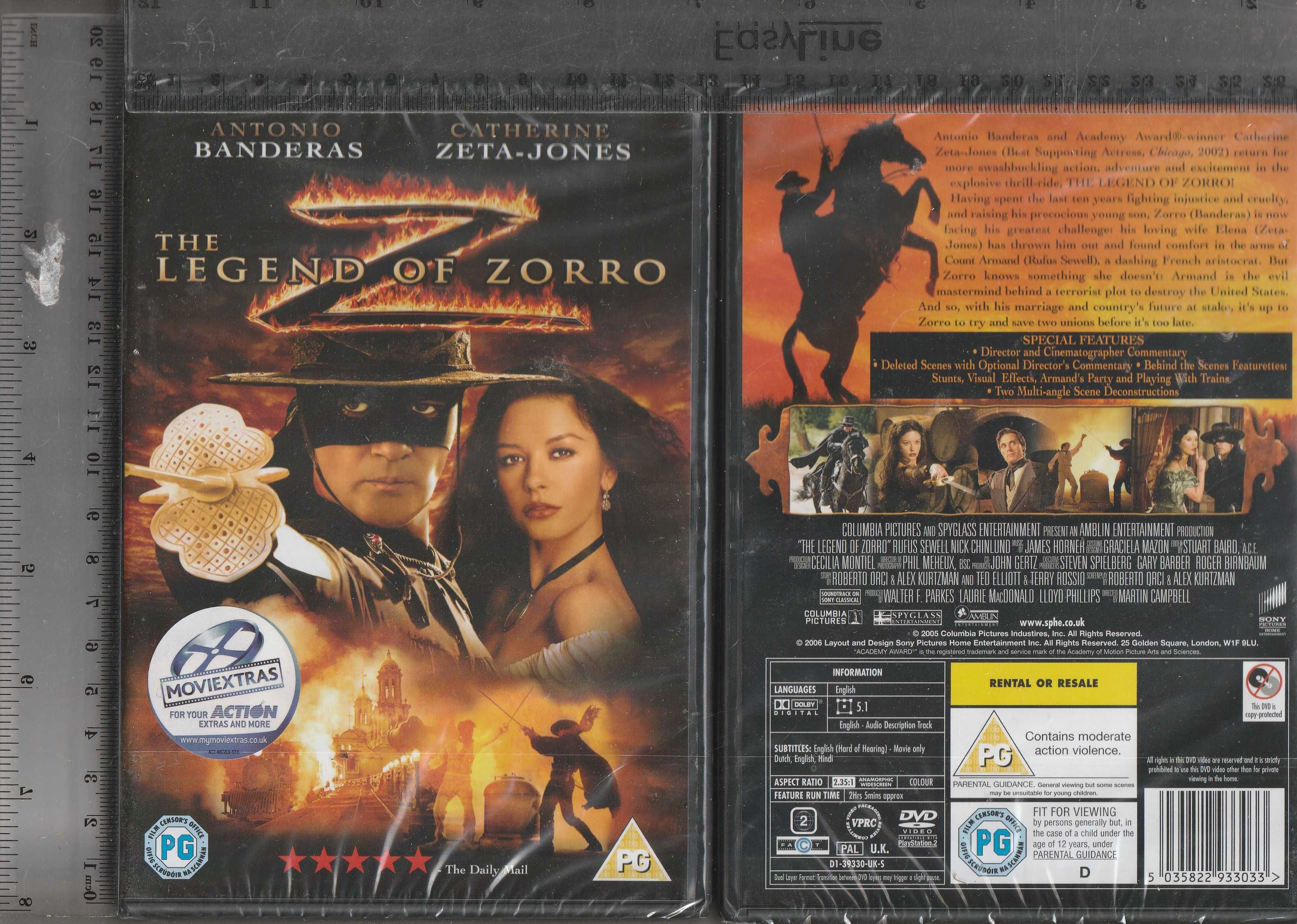 The Legend Of Zorro Antonio Banderas DVD