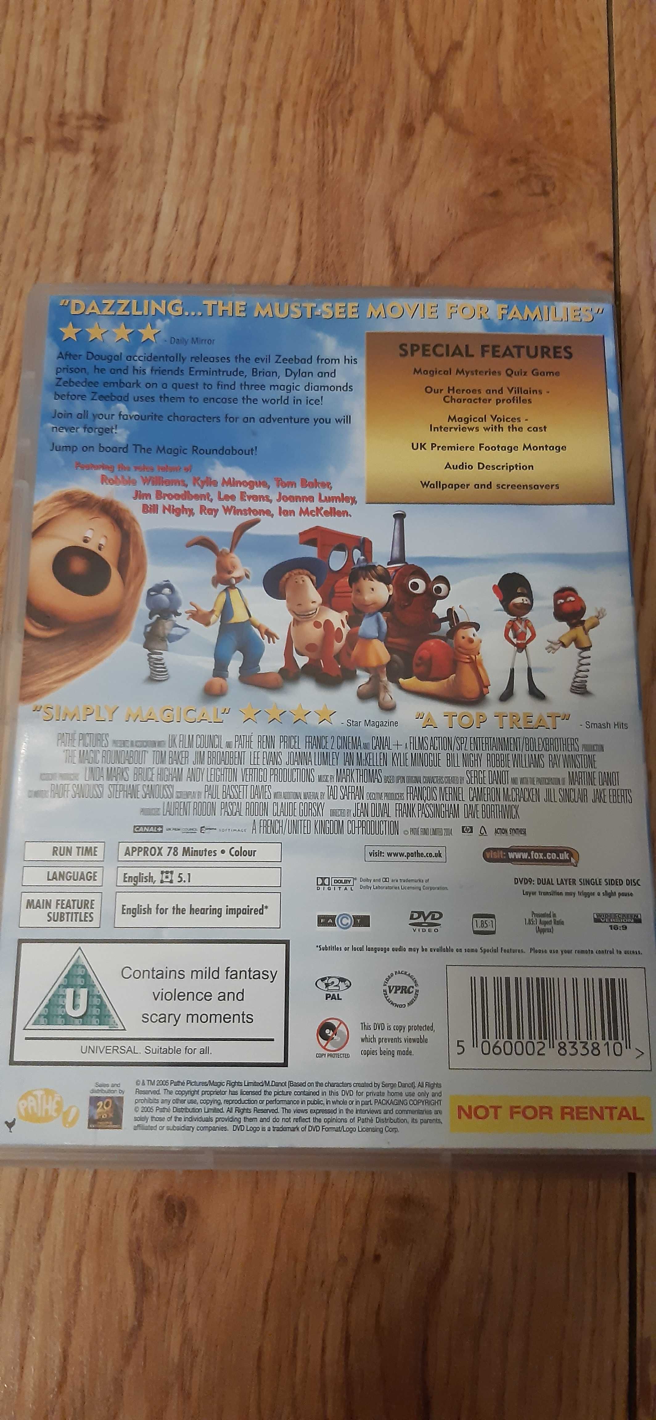 dvd bajka The Magic Roundabout (jezyk angielski) magiczna karuzela