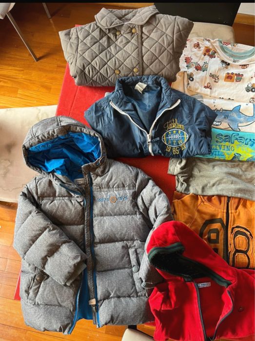 Lote Conjunto 25 peças Roupa Criança 3-4 anos casaco quente inverno